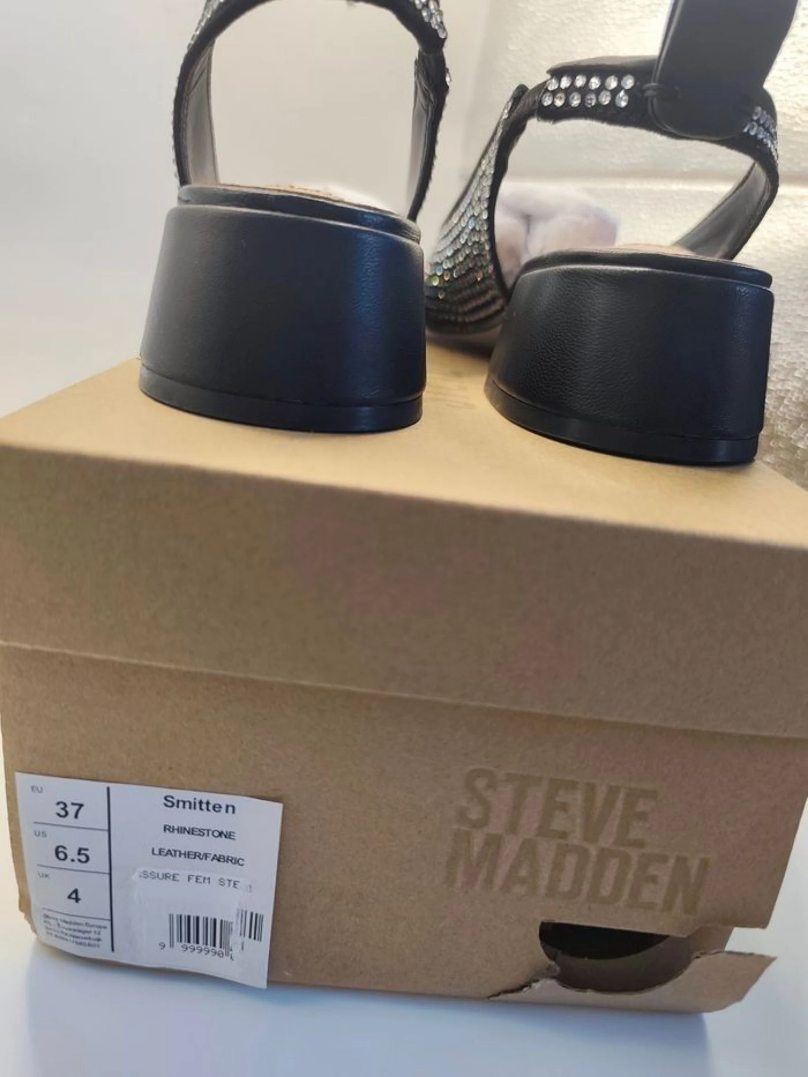 Steve Madden Escarpins Slingback Strass Noirs Neufs – Elegance & Glamour, pointure 37 – photo 2